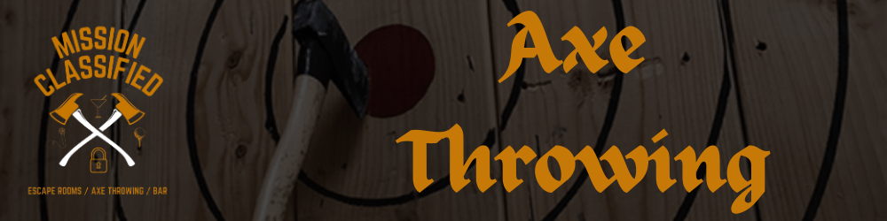 Axe Throwing at Mission Classified in Grimsby